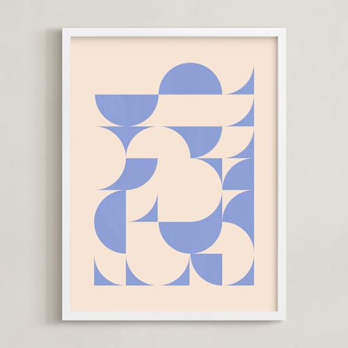 This is a periwinkle art by Beth Vassalo called around town