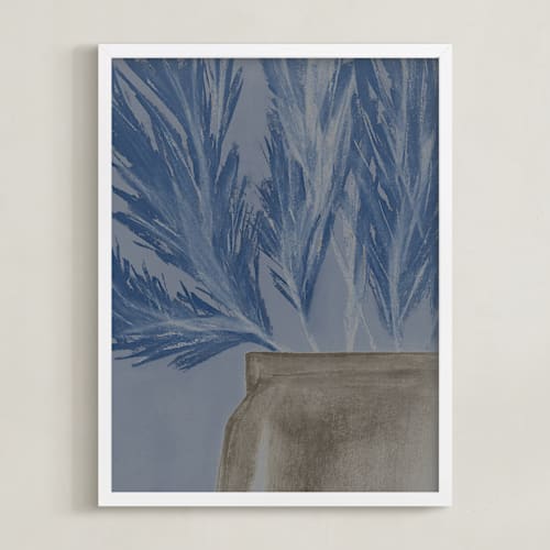 This is a midnight blue art by Shawna Urban called flower market 02