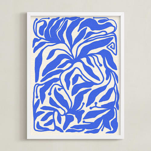 This is a blue art by Black Botanic called azure flow