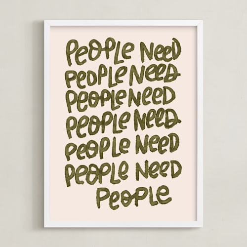 This is a hunter art with standard by Lissabeth Anglin called people need people