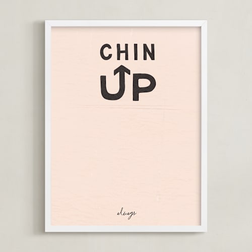 This is a peach art by Carrie ONeal called chin up