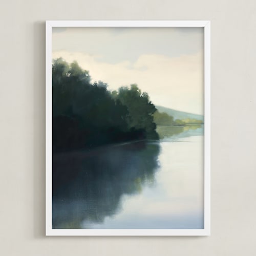 This is a calm water art by Stephanie Goos Johnson called touching water 1