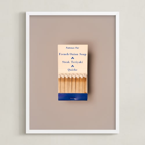 This is a french onion blue art by Andrew McClintock called famous food blue