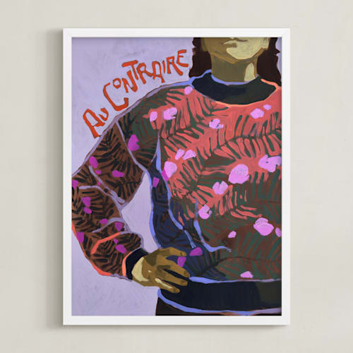 This is a orchid art with standard by Jess Franks called on the contrary