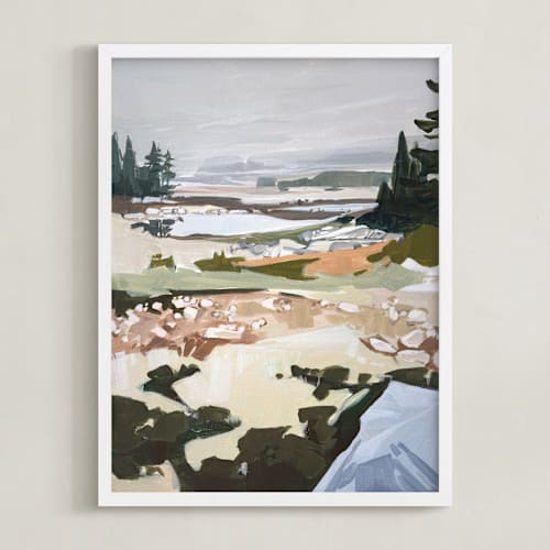 This is a grey art by Jess Franks called schoodic ii