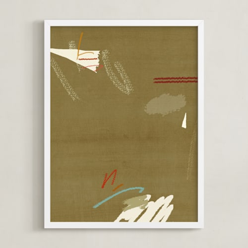 This is a earth brown art by Shiho Whitehead called room 3 ii