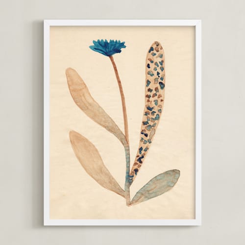This is a glacier blue art by Alisa Galitsyna called dream garden blooms 1