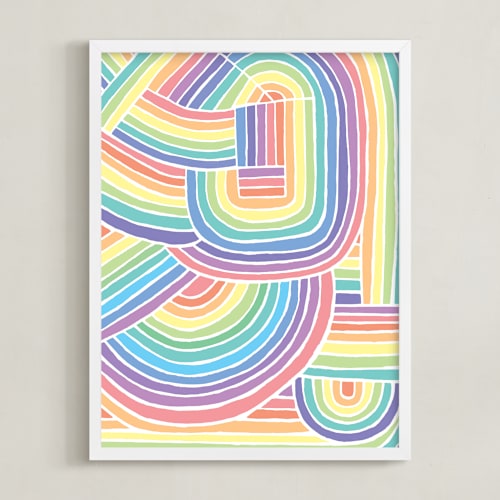 This is a pastel rainbow art by raven erebus called a long ray around ii