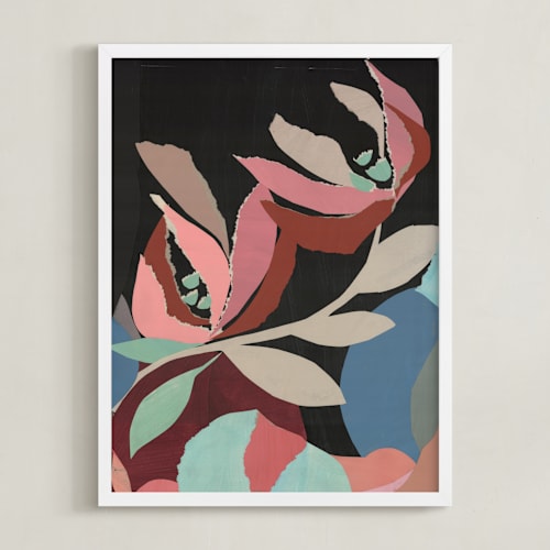 This is a dusted rose art by cyrille gulassa called magnolia majesty