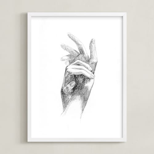 This is a graphite art with standard by Jess Blazejewski called graceful hands