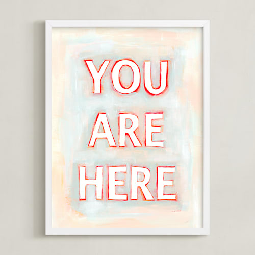 This is a coral art by Karyn Denten called you are here