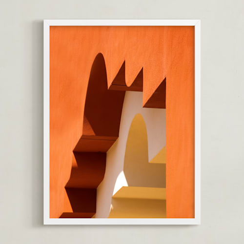 This is a terracotta art by Lisa Sundin called moroccan angles i