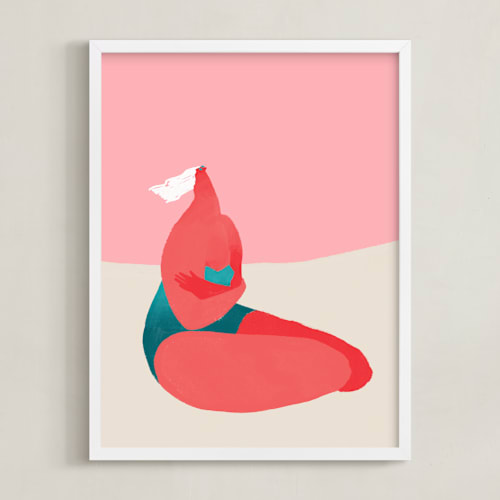 This is a peach art by Katie Spak called breeze
