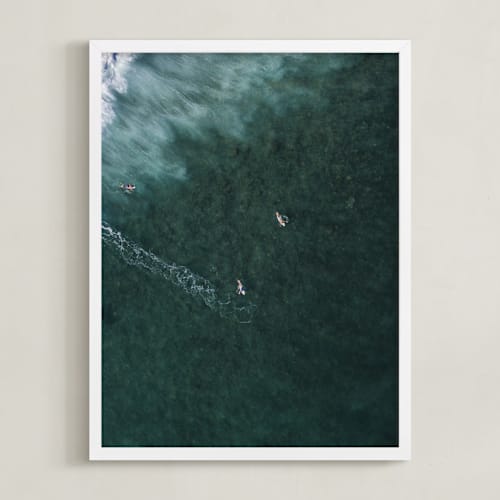 This is a teal art by Shari Margolin called ride ii