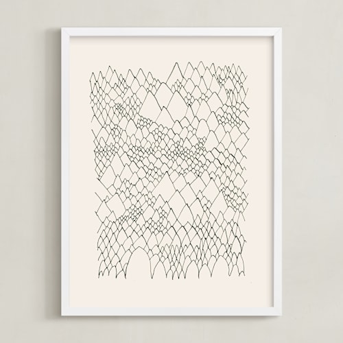 This is a ivory black art by Catilustre called nature, you and me n.4 ii