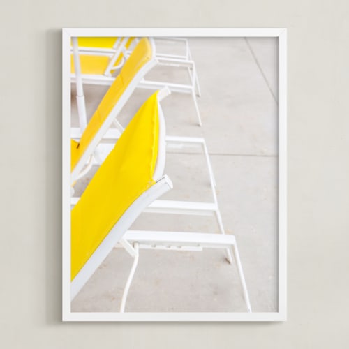 This is a sunshine yellow art by Irene Suchocki called reset ii