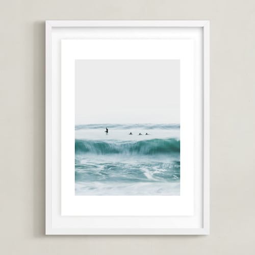 This is a water art by Mike Sunu called hermosa blue i