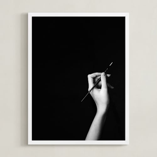 This is a black ink art by Kaitie Bryant called create i