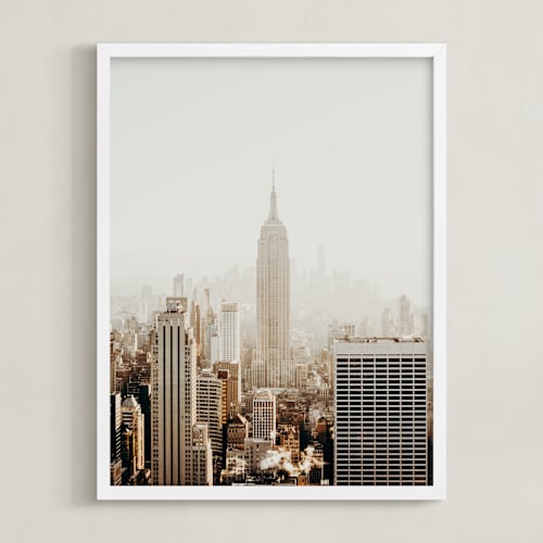 This is a gold art by Becca Beers called new york city in gold