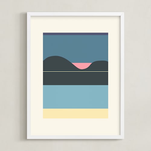 This is a beach bliss blue art with standard by Roseanne Kenny called horizons set 2