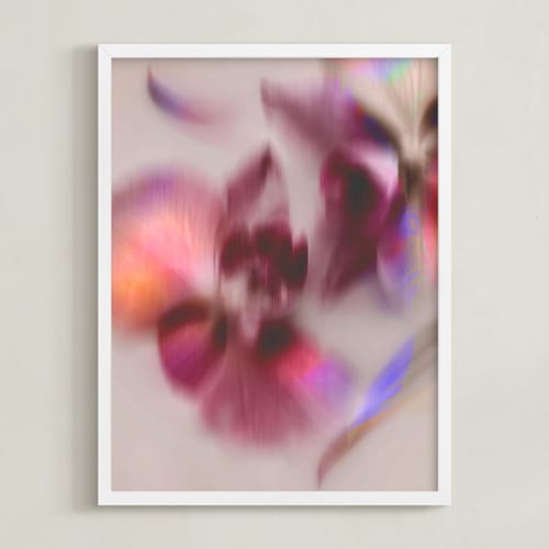 This is a mauve art by Karen Kardatzke called pair of orchids