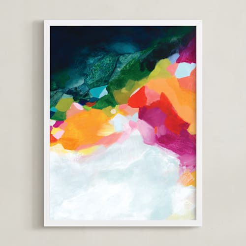 This is a tangerine art by Mya Bessette called aerial coastline