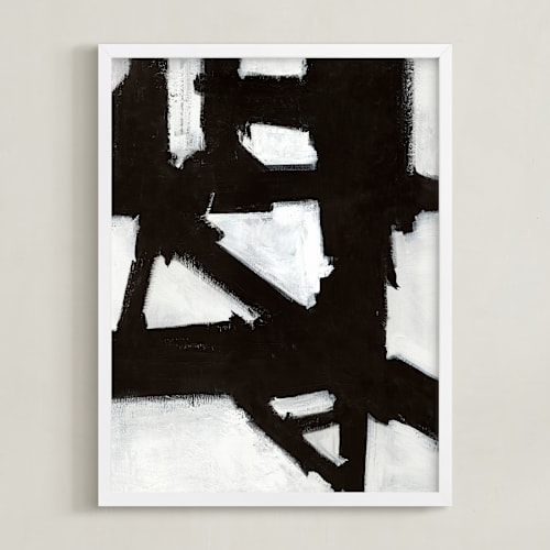 This is a black and white art with standard by Ilana Greenberg called boxes in boxes 2
