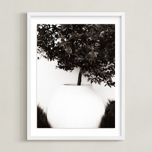 This is a sepia art by Sara Hicks Malone called verdant garden ii