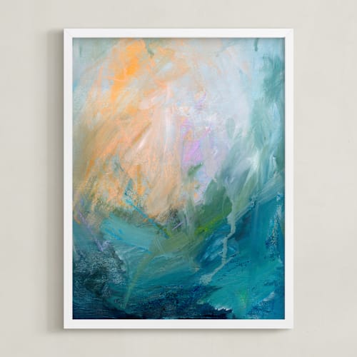 This is a teal art by Jenny Partrite called fade into you