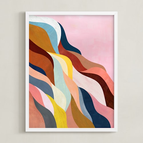 This is a dusty rose art by melanie mikecz called natural fluctuation i