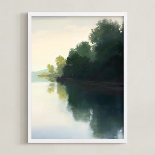 This is a calm water art by Stephanie Goos Johnson called touching water 2