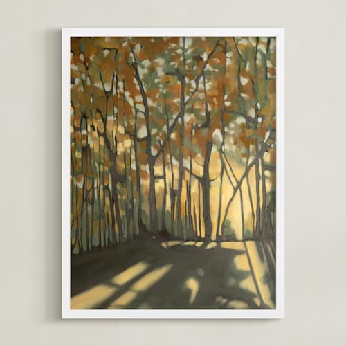 This is a forest green art with standard by Ashley Armistead called here comes the sun