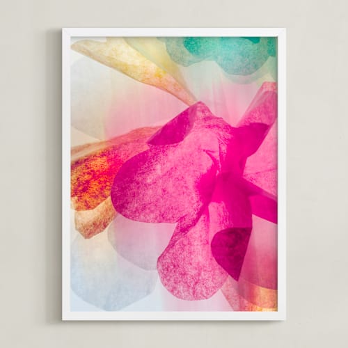 This is a fuchsia art by Karen Kardatzke called a floral dream ii