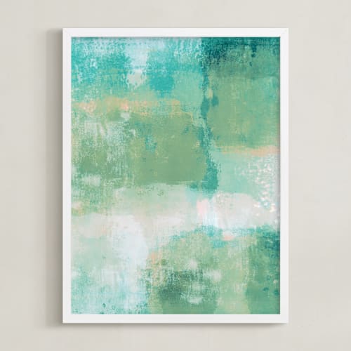 This is a celadon art by Courtney Crane called go with the flow i