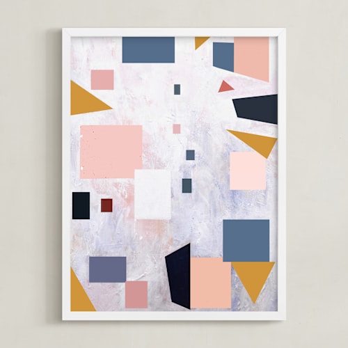 This is a pale pink fun art by Vanessa Ryan called early autumn