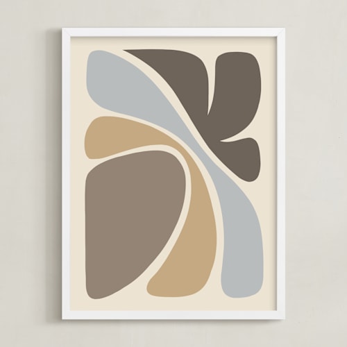 This is a sandy beige art by Dominique Vari called affinity ii
