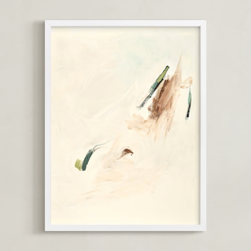 This is a cream art by Caryn Owen called spring abstract diptych i