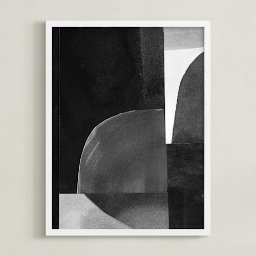 This is a black & white art by Ashleigh Ninos called construct 32