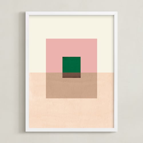 This is a peach art by Baumbirdy called neutral shades
