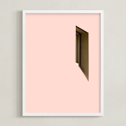 This is a creamy pink art by Lisa Sundin called a balanced arch