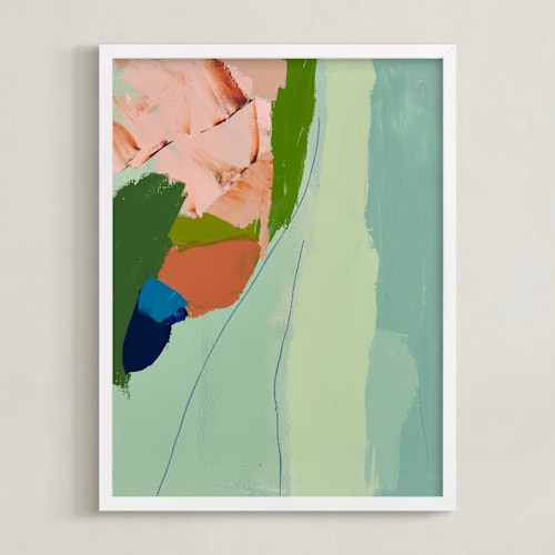 This is a turquoise art by Caryn Owen called the harbor diptych 1