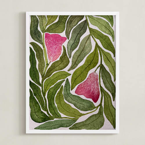 This is a forest green art by Rushmi called seeking balance