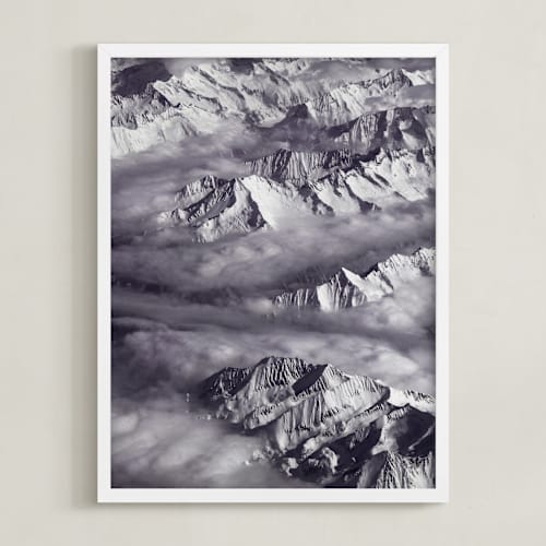 This is a velvet purple art with standard by Alice Carmen called giants from above