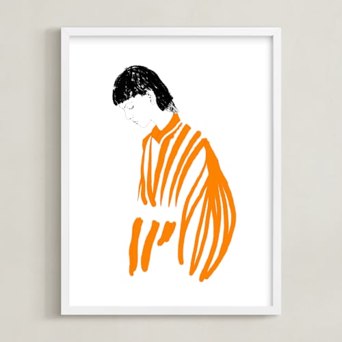 This is a mandarin orange art by Huda Lully called orange bloom