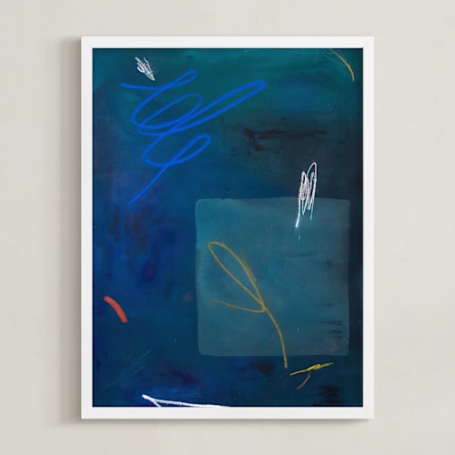 This is a lapis lazuli art by Keren Toledano called bait & switch
