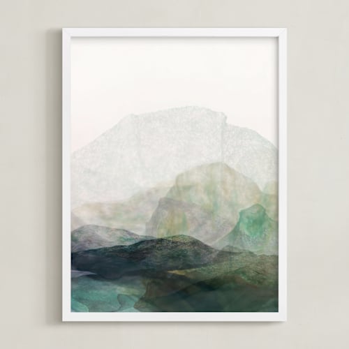 This is a emerald art by Karen Kardatzke called finding balance no. 1