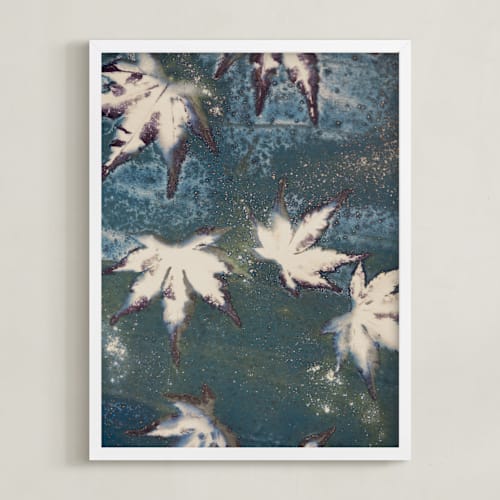 This is a lake teal art with standard by Courtney Crane called reverie ll