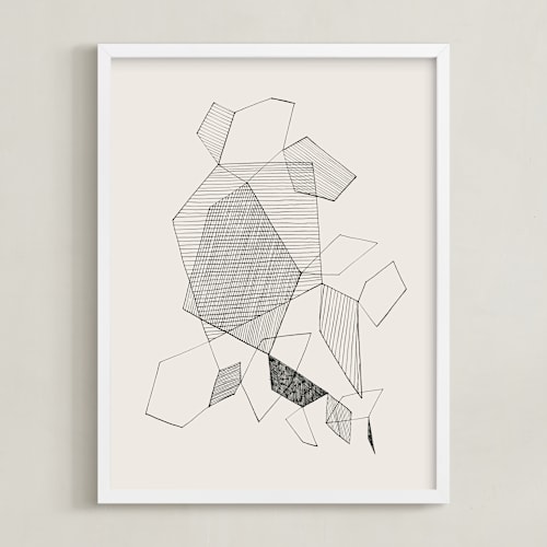 This is a ivory art with standard by Catilustre called volatile n.1