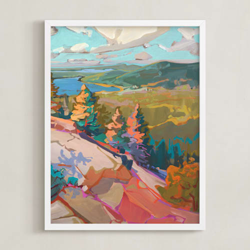 This is a pine art with standard by Jess Franks called side lines 2