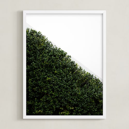 This is a leaf art with standard by Sara Hicks Malone called verdant garden i